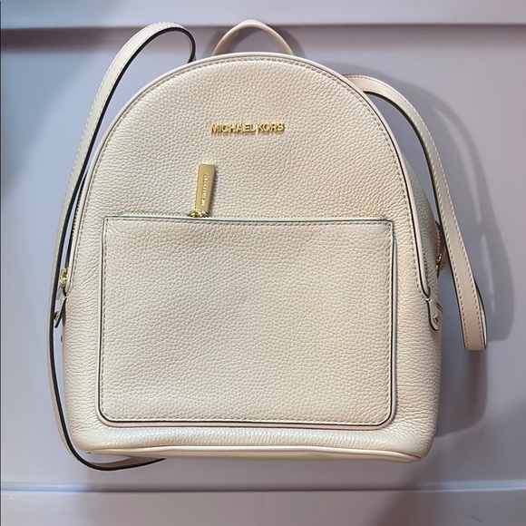 Michael Kors light pink powder blush Leather Backpack new with tags - Picture 1 of 5